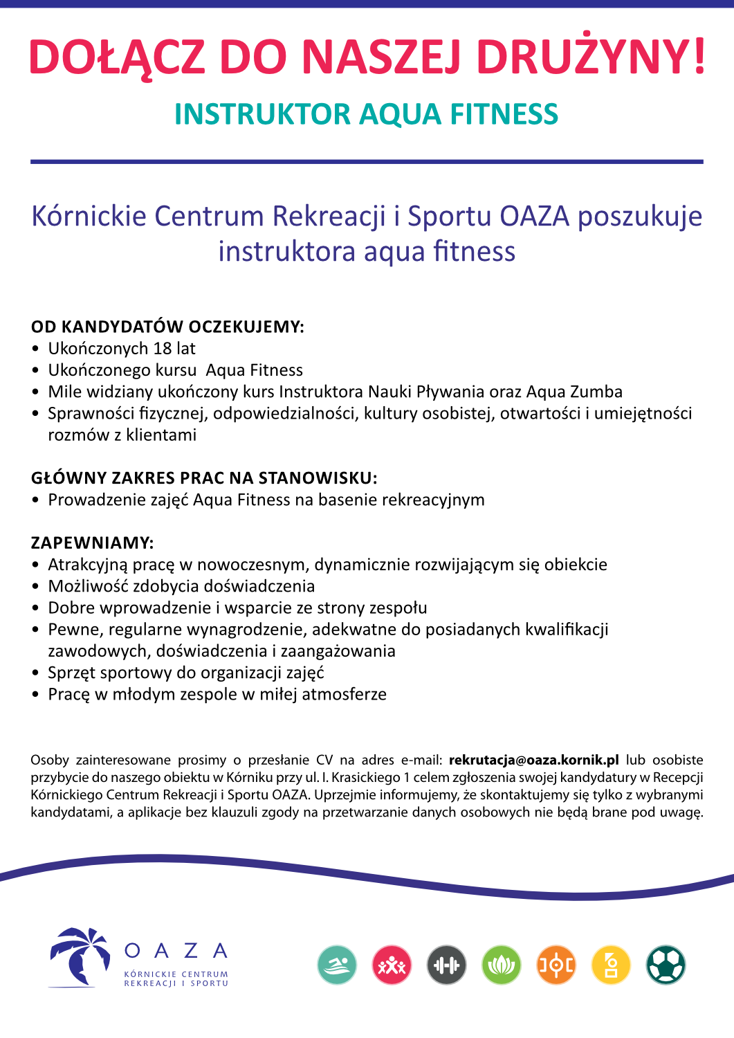 praca aqua fitness