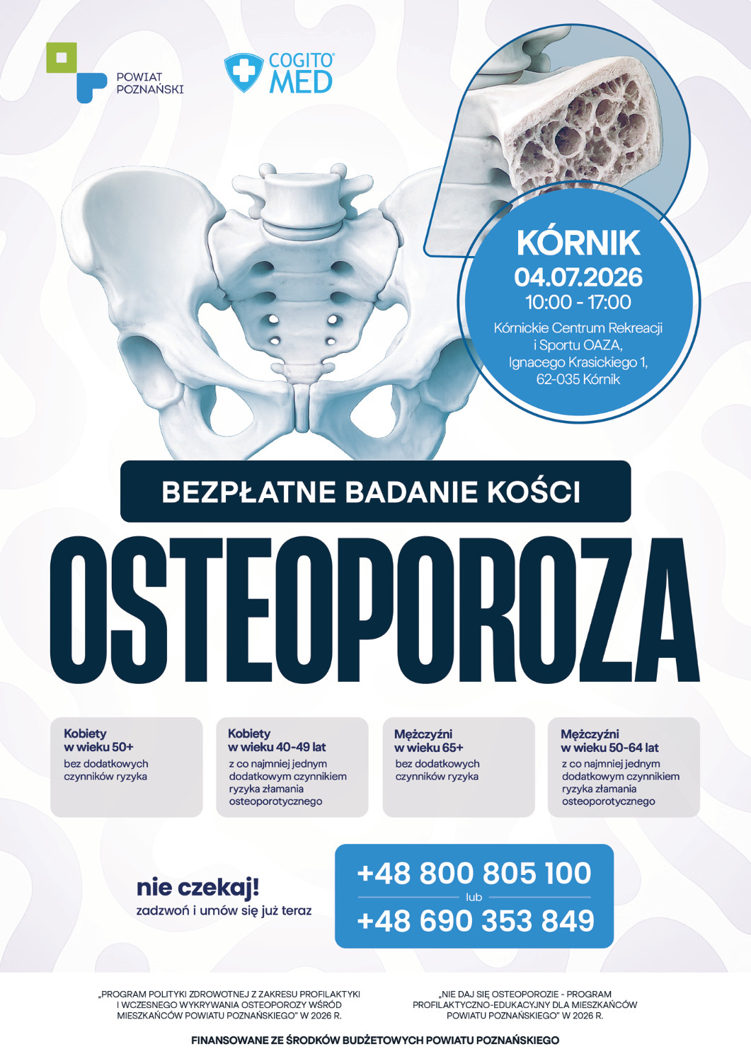 Bezpłatne badania kości