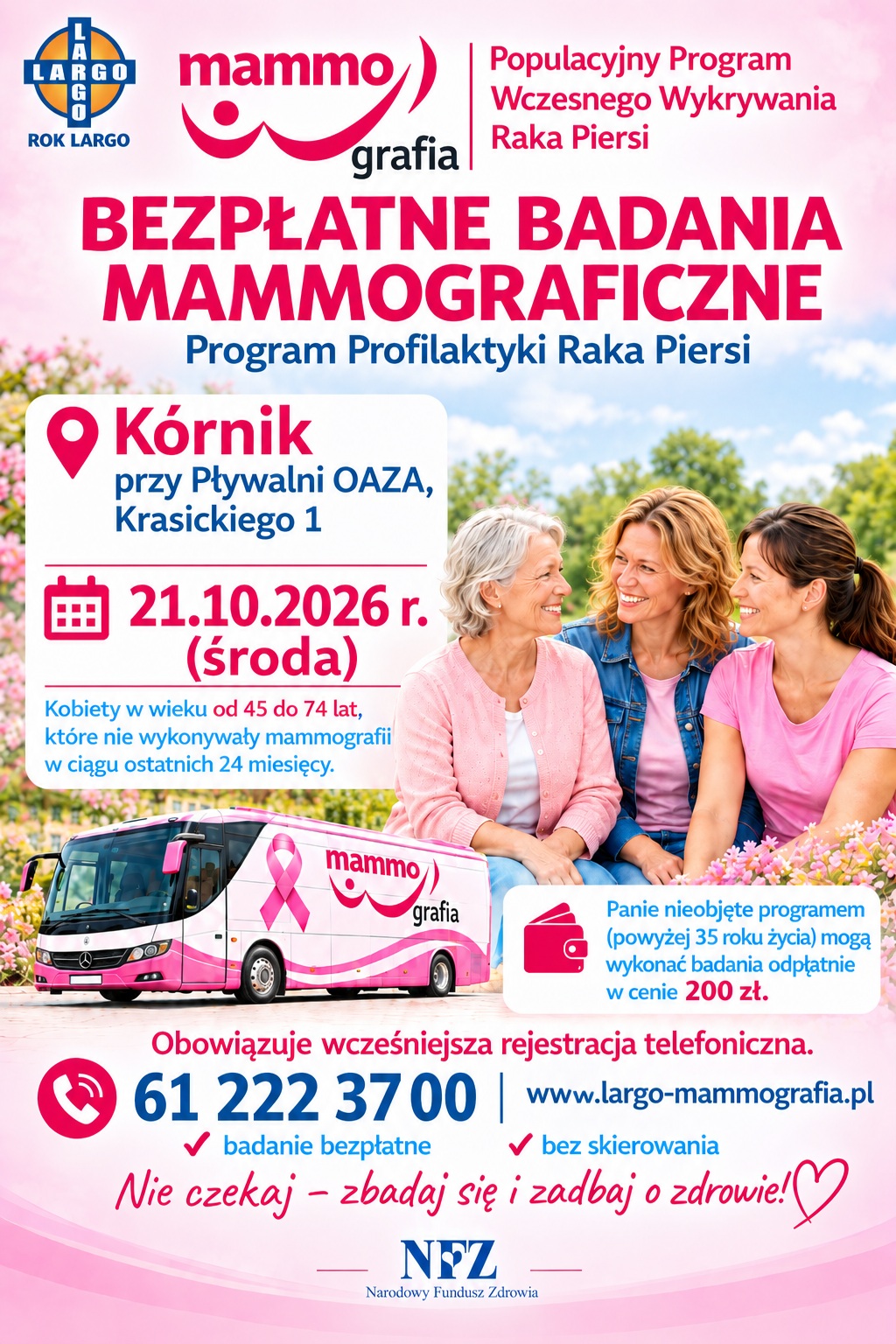 Badania mammograficzne - 21.10.2026
