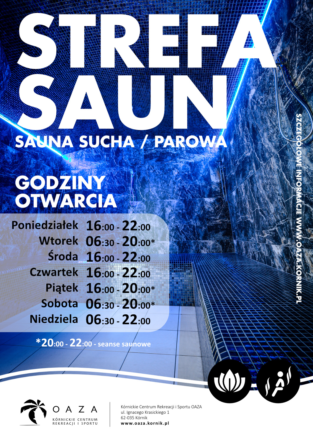 sauna sucha godziny otwarcia