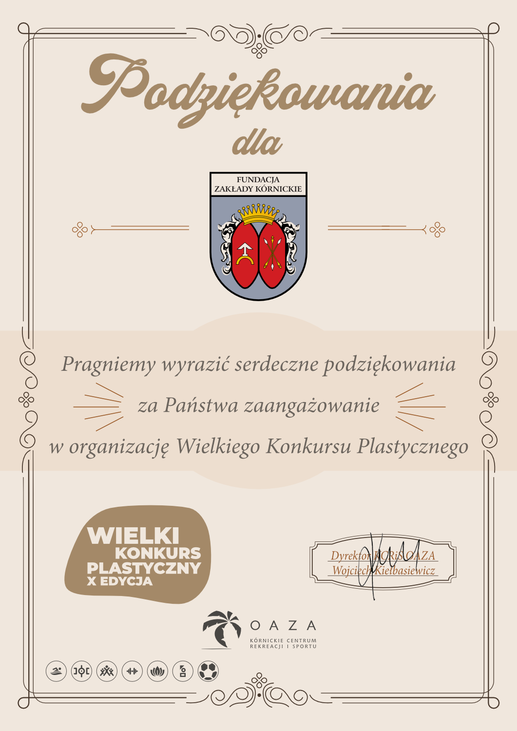 Podziękowania